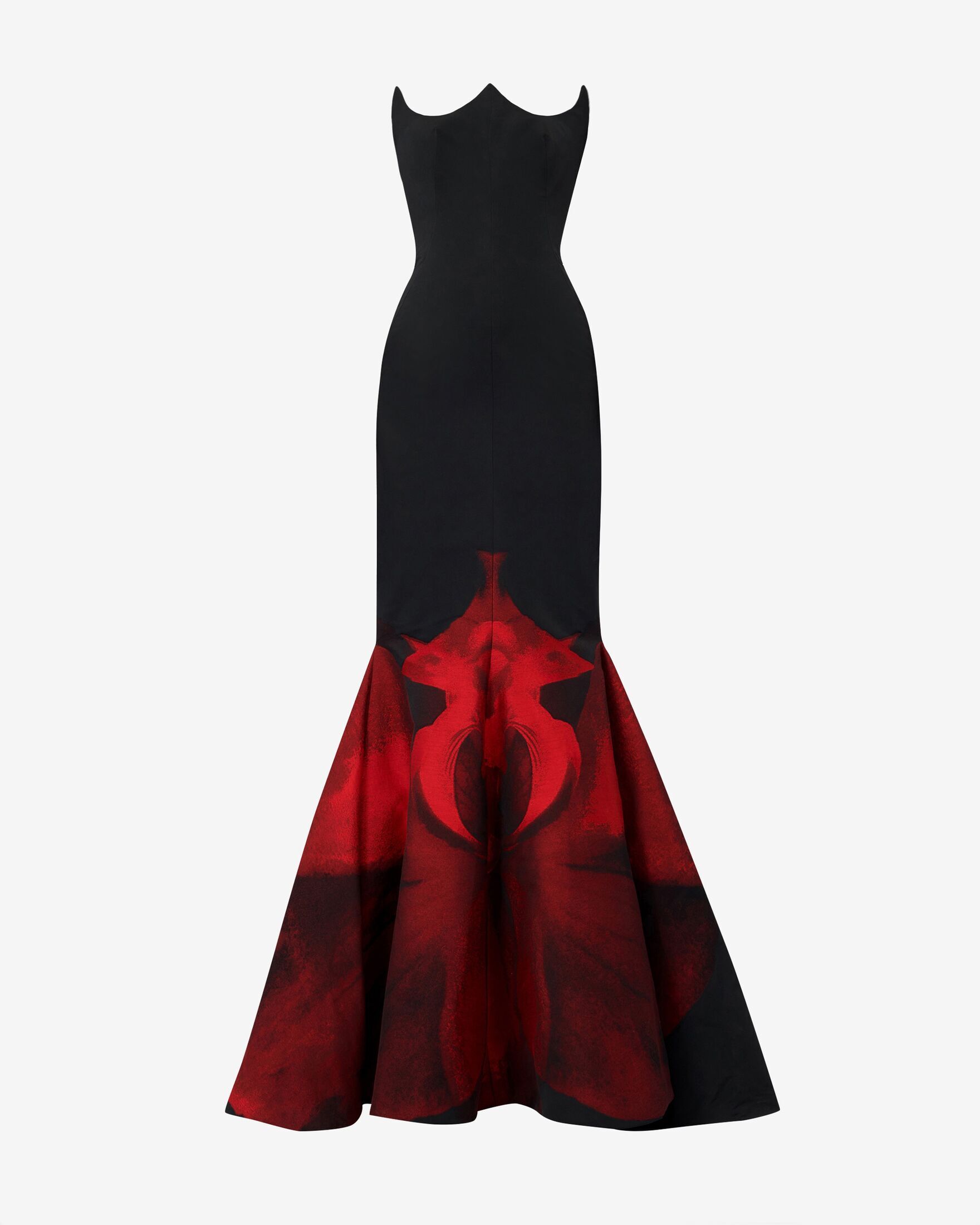 alexander mcqueen black and red dress Ghost Orchid Evening In alexander mcqueen savage beauty