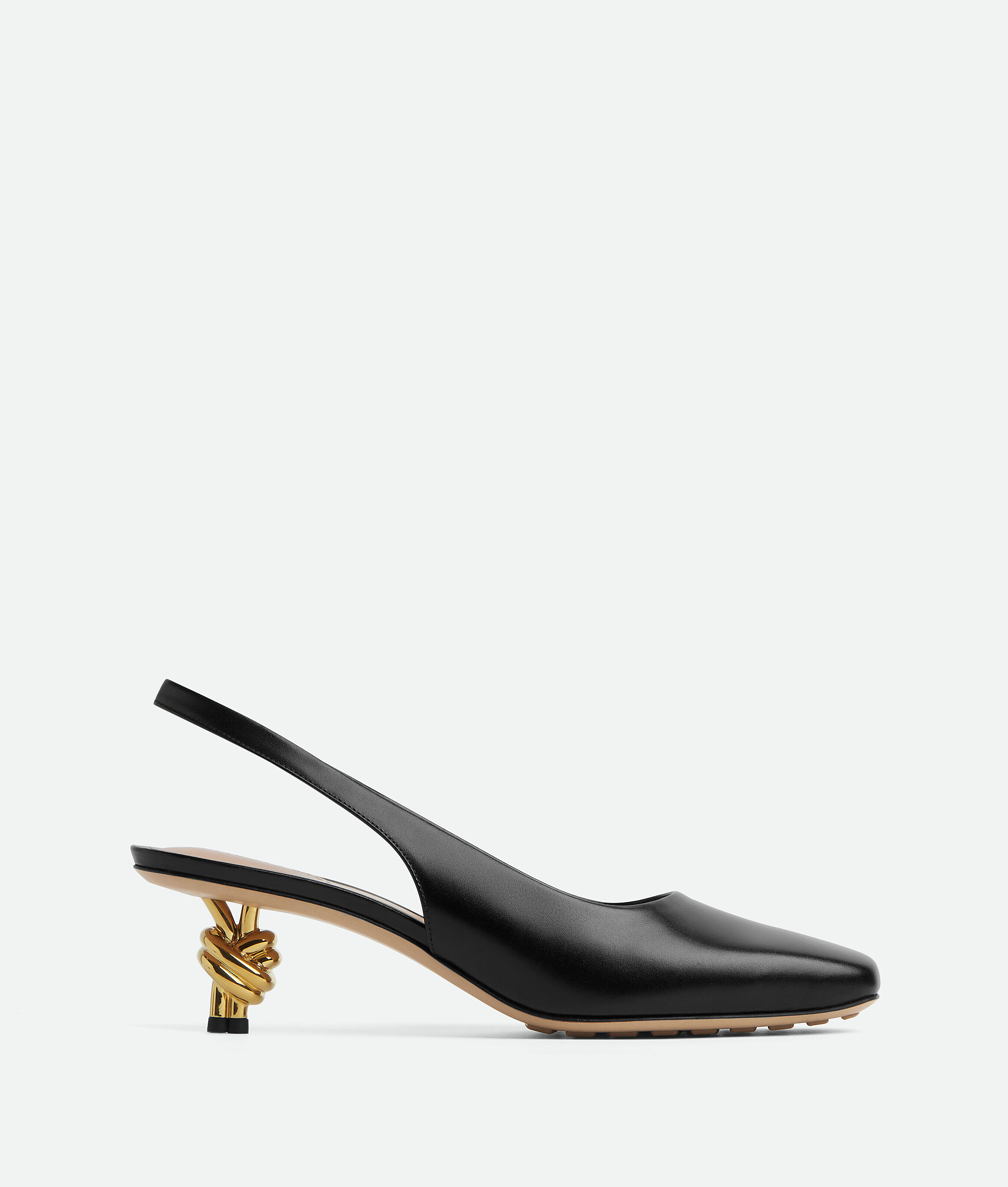 Shop Bottega Veneta Knot Pumps In Black