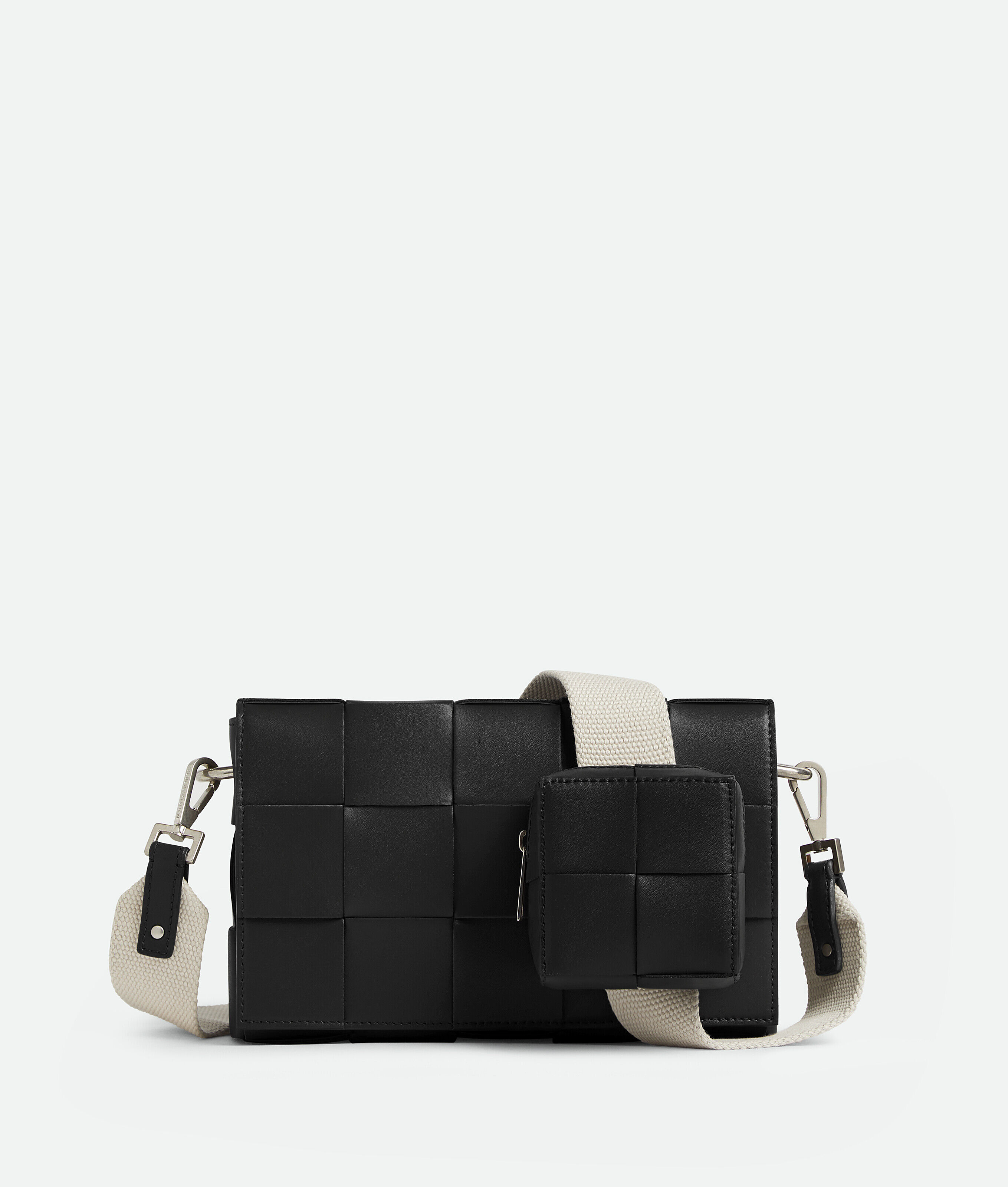 Shop Bottega Veneta Cassette With Versatile Strap In Black